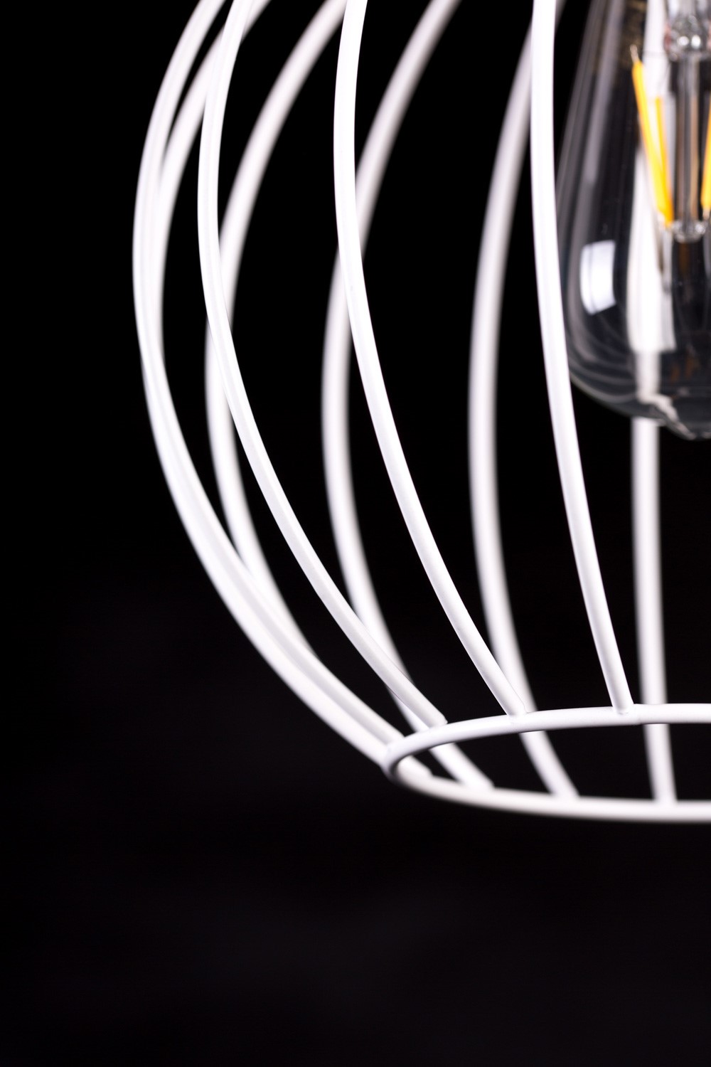 Emibig Visilica BARBADO 230V 15W MAX LED E27 Čelik/ Drvo Bijela