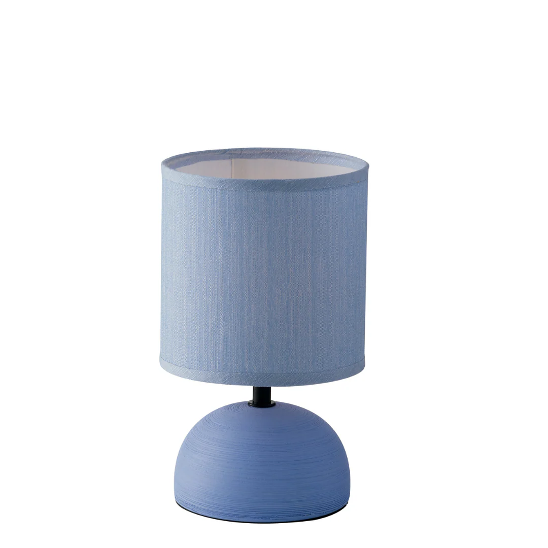 Luce Design Stolna lampa FURORE 1xE14 Keramika/Tekstil Plava