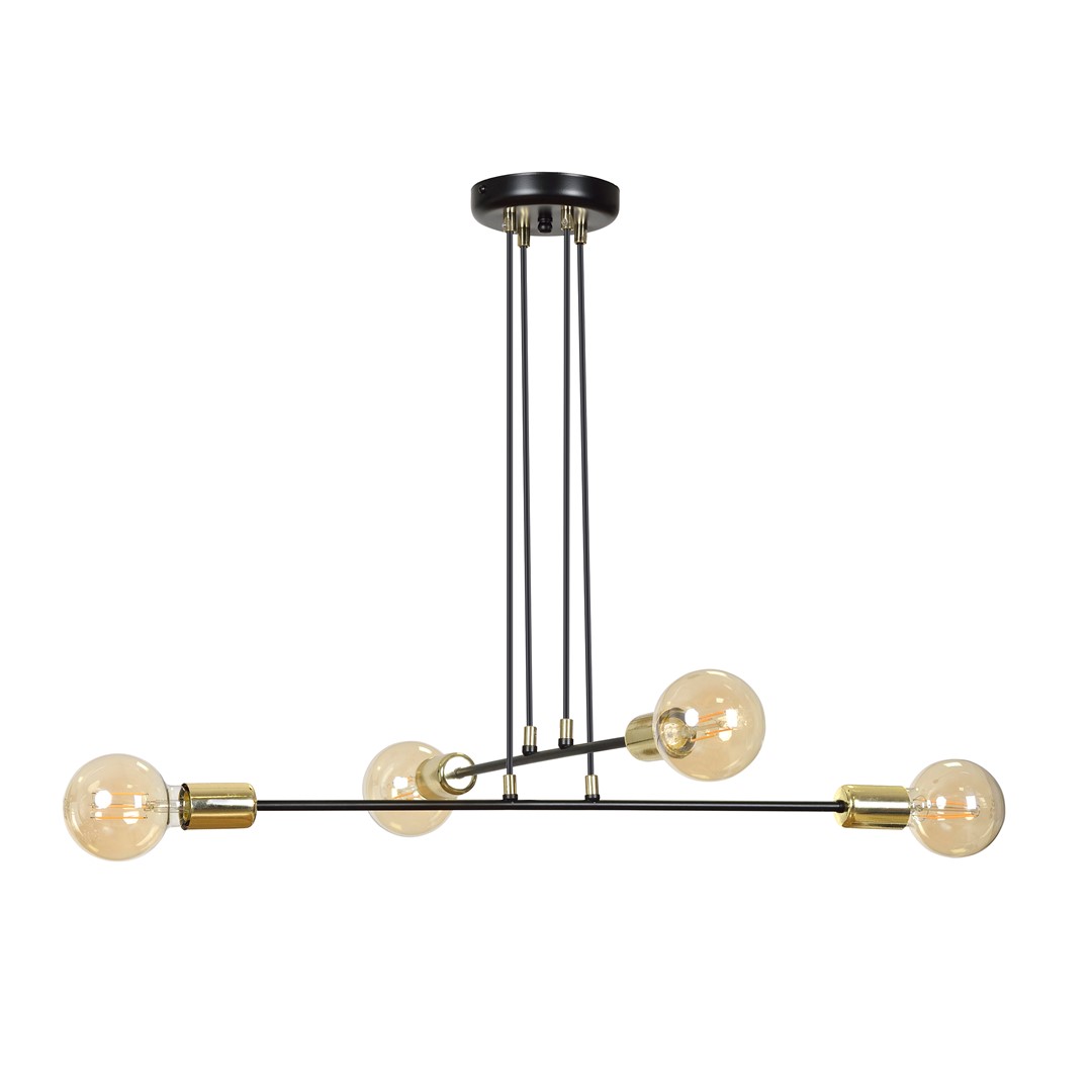 Emibig Visilica VESIO 230V 10W MAX LED E27 Čelik Crna