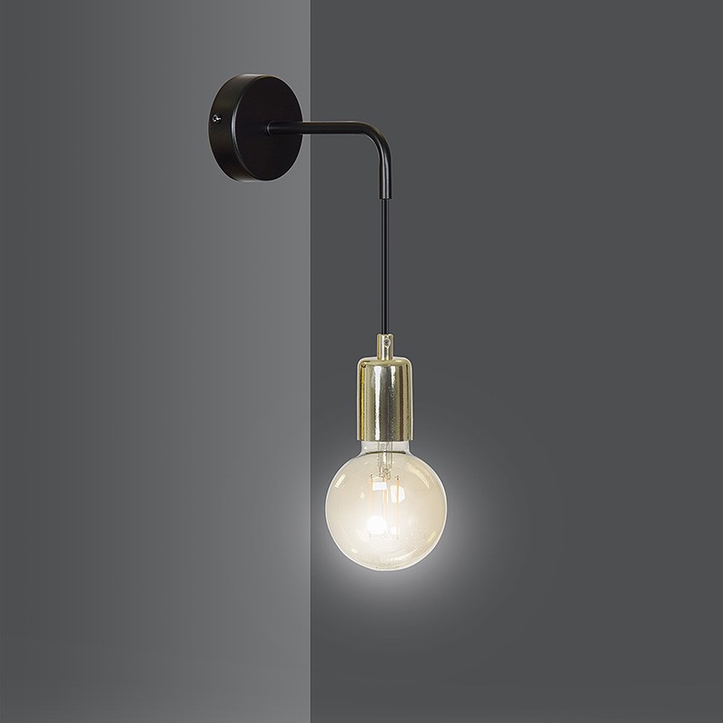 Emibig Visilica VESIO 230V 10W MAX LED E27 Čelik Crna