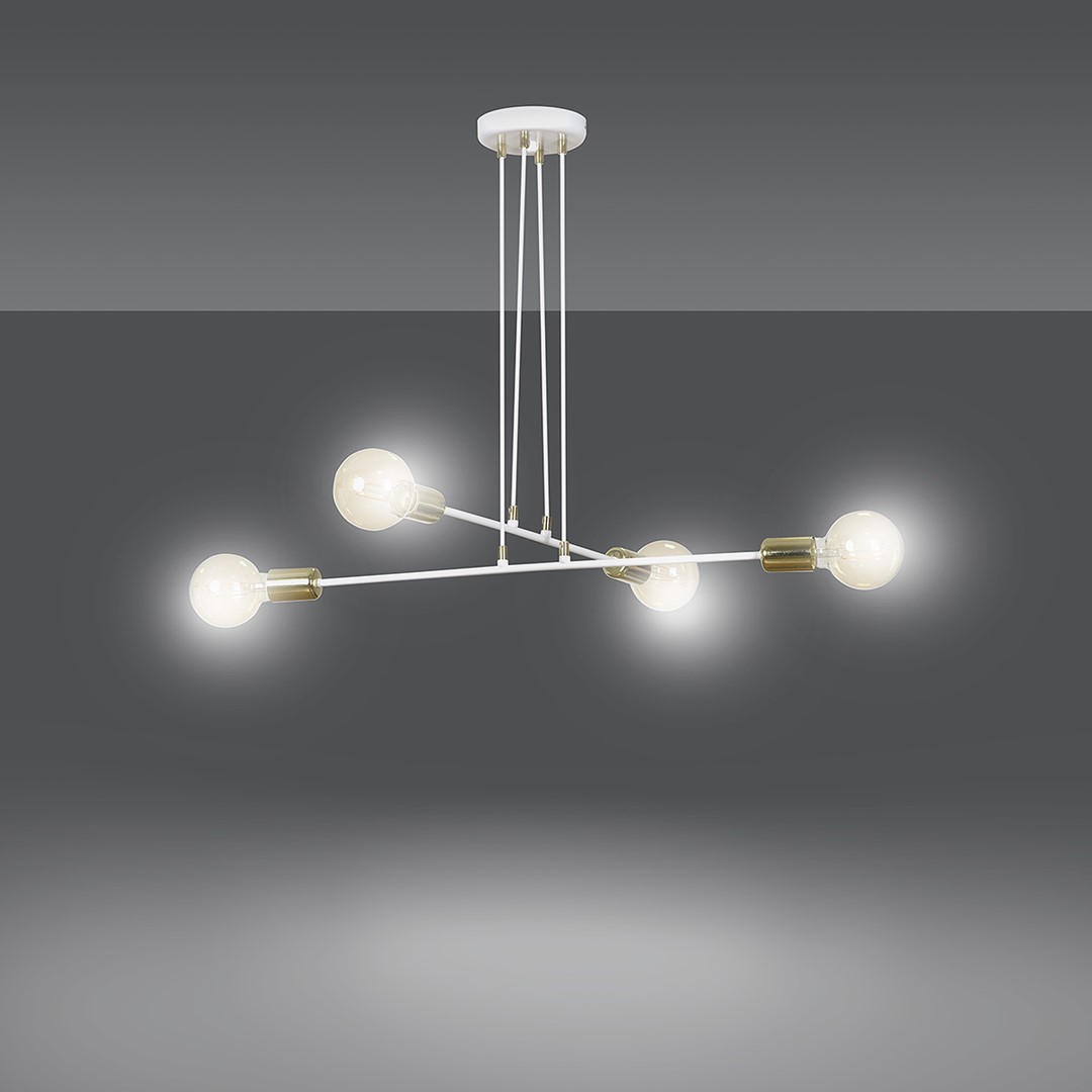 Emibig Visilica VESIO 230V 10W MAX LED E27 Čelik Bijela