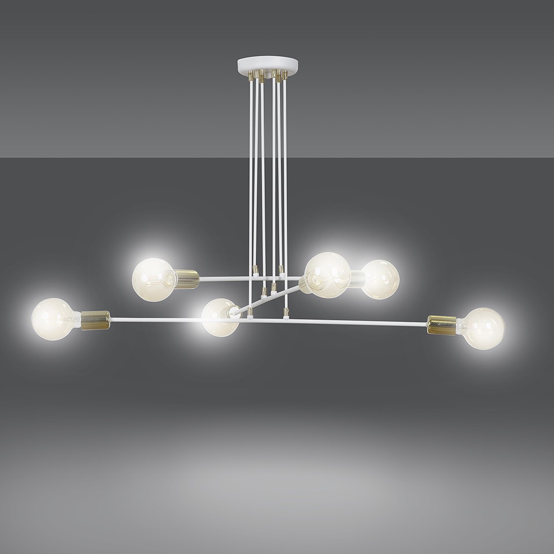 Emibig Visilica VESIO 230V 10W MAX LED E27 Čelik Bijela