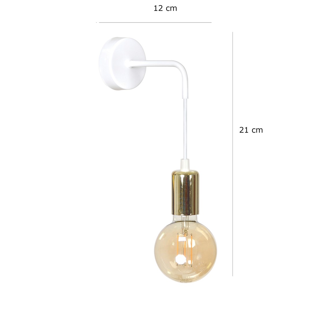 Emibig Visilica VESIO 230V 10W MAX LED E27 Čelik Bijela