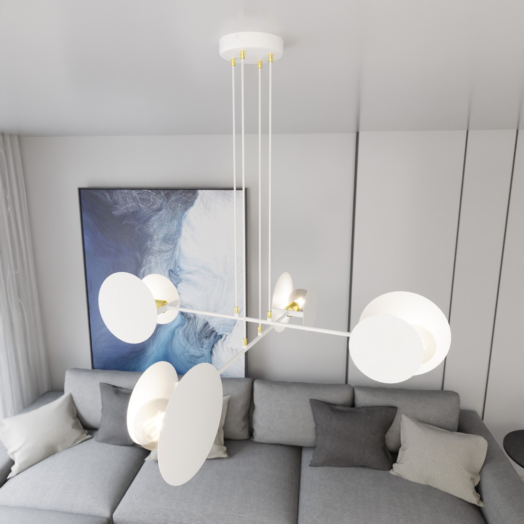 Emibig Visilica IDEA 230V 10W MAX LED E27 Čelik Bijela