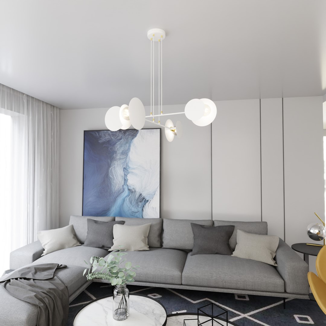 Emibig Visilica IDEA 230V 10W MAX LED E27 Čelik Bijela