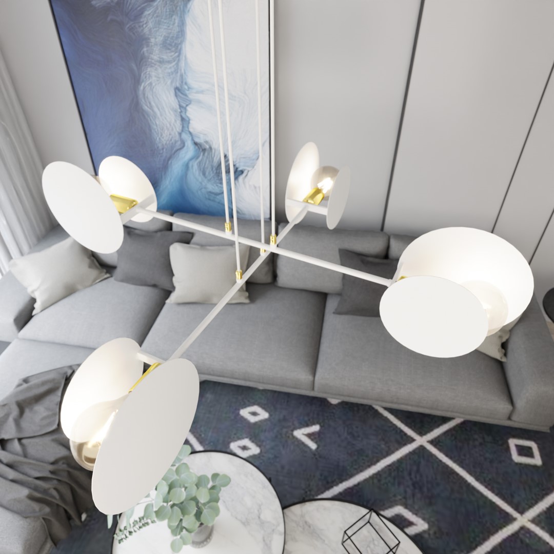 Emibig Visilica IDEA 230V 10W MAX LED E27 Čelik Bijela