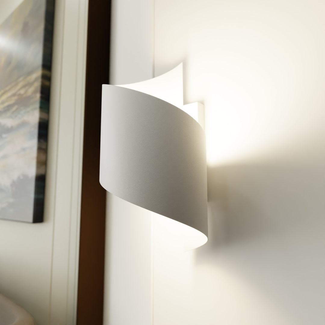 Emibig Zidna lampa SPINER 230V 8W MAX LED G9 Čelik Bijela