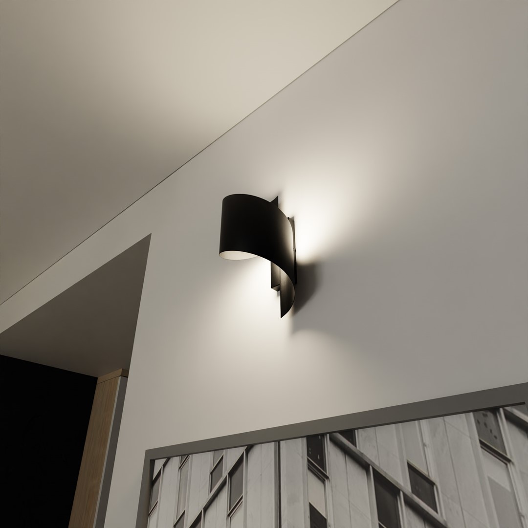 Emibig Zidna lampa SPINER 230V 8W MAX LED G9 Čelik Crna