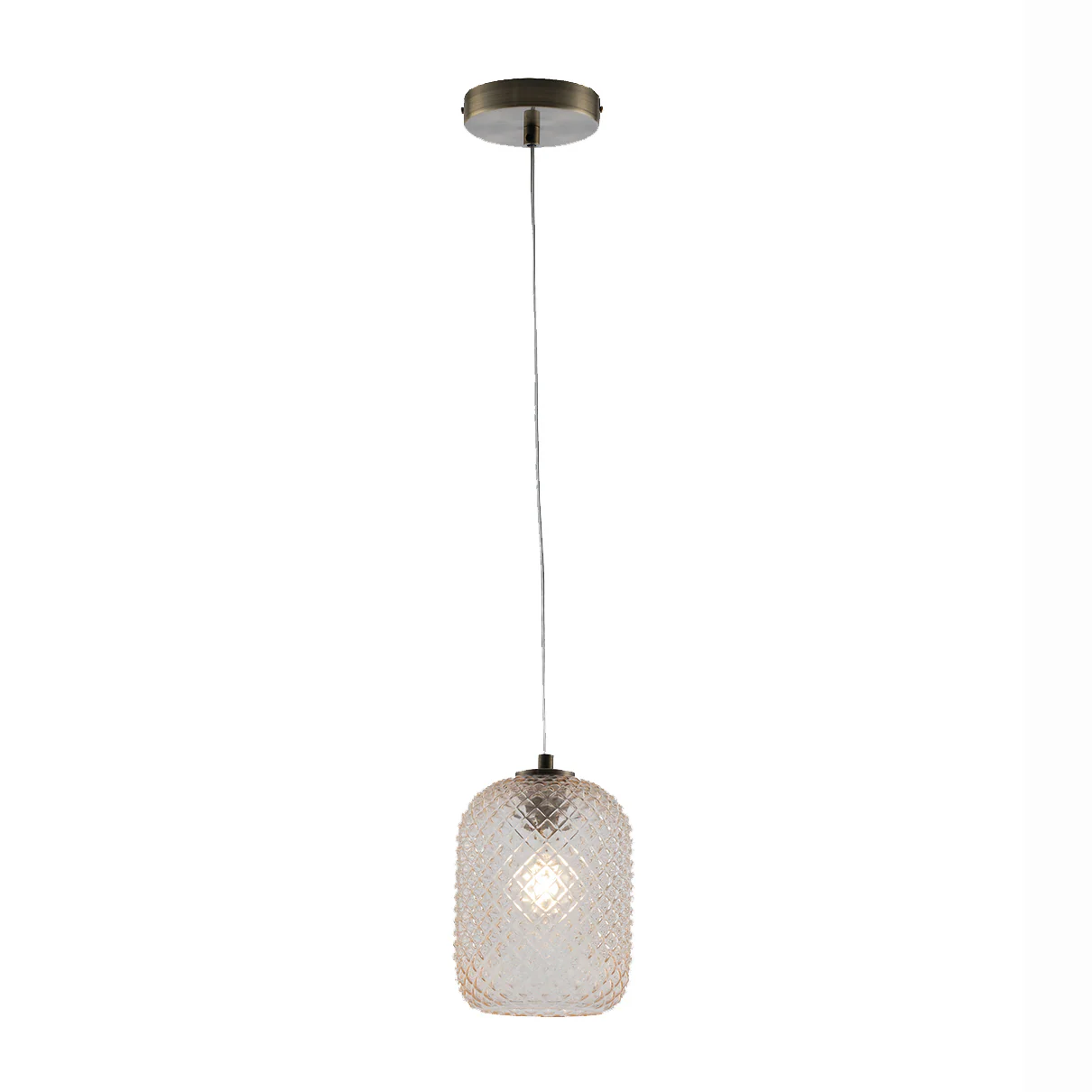 Luce Design Viseća lampa ASHFORD 1xE27 Ø15 Staklo/Metal Jantar