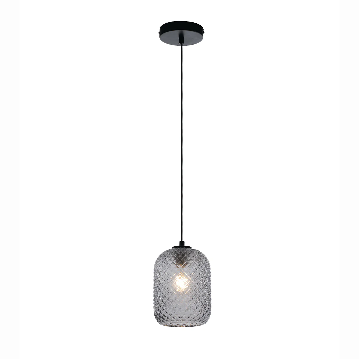 Luce Design Viseća lampa ASHFORD 1xE27 Ø15 Staklo/Metal Siva