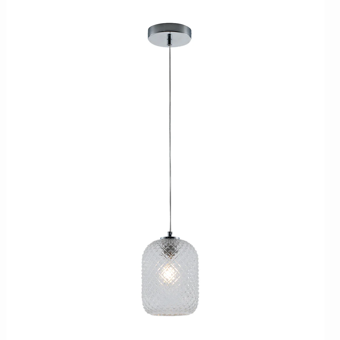 Luce Design Viseća lampa ASHFORD 1xE27 Ø15 Staklo/Metal Prozirna