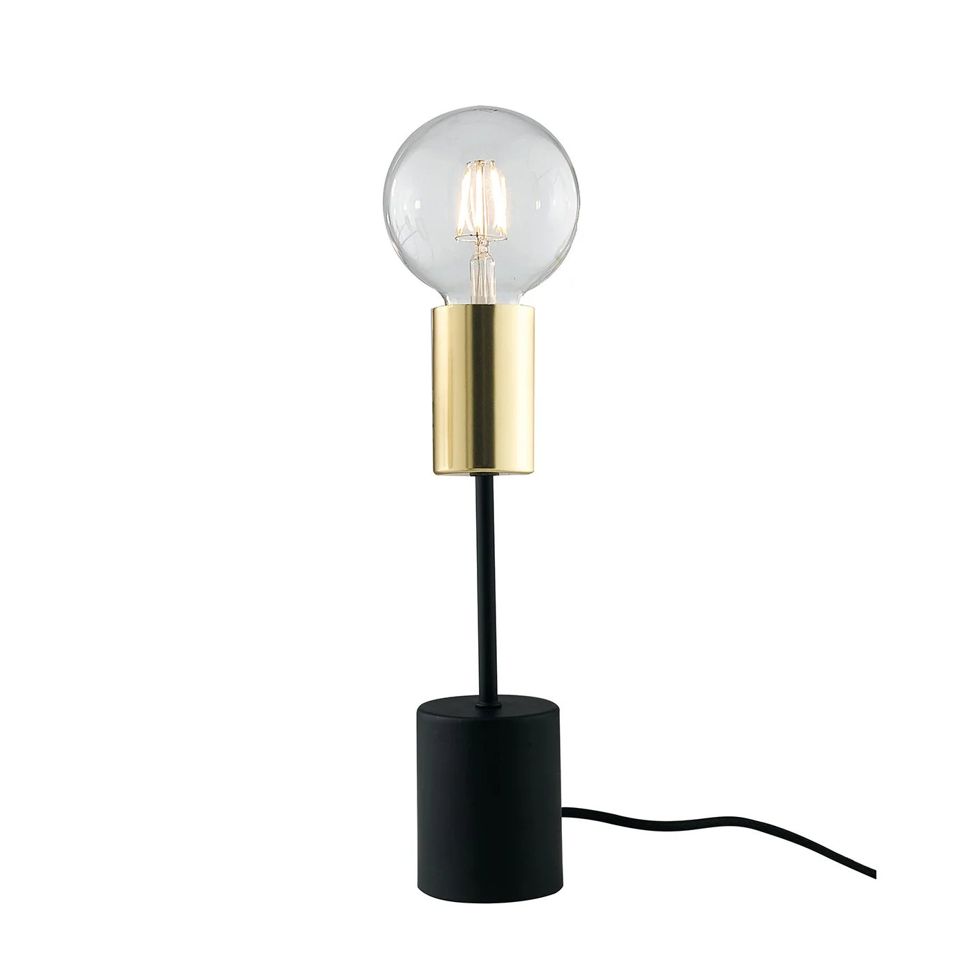 Luce Design Stolna lampa AXON 1xE27 Crna/Zlatna