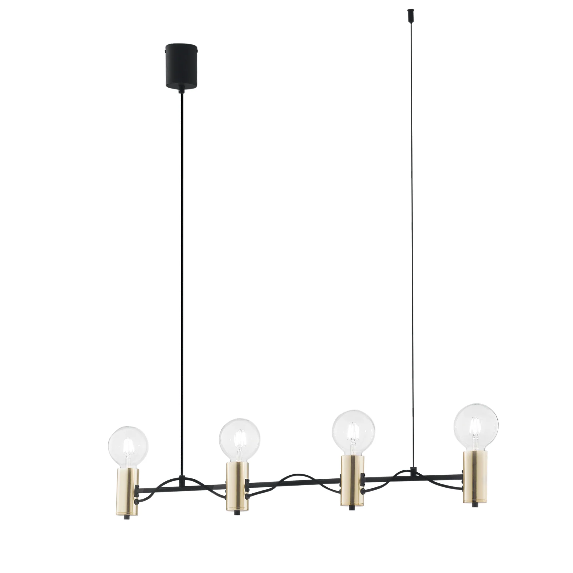 Luce Design Visilica AXON 4XE27 Metal Crna/Zlatna