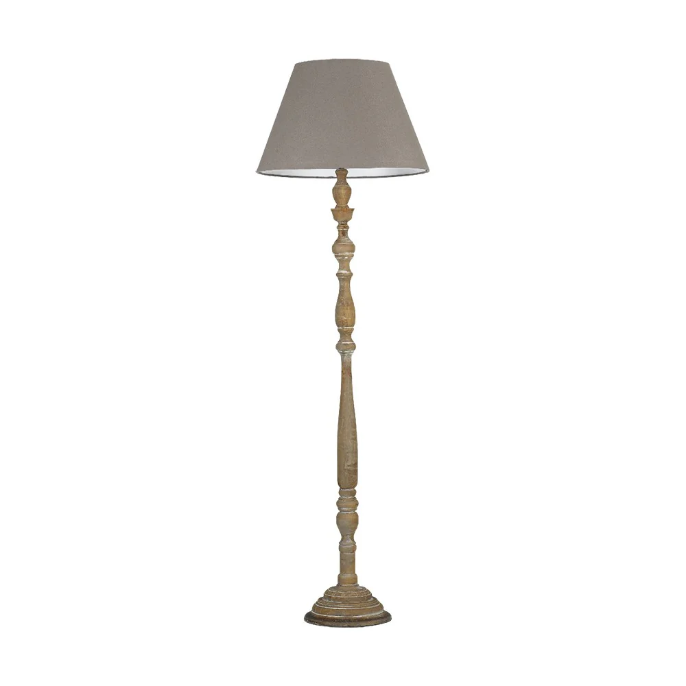 Luce Design Podna lampa BOUTIQUE 1xE27 Drvo/Abažur