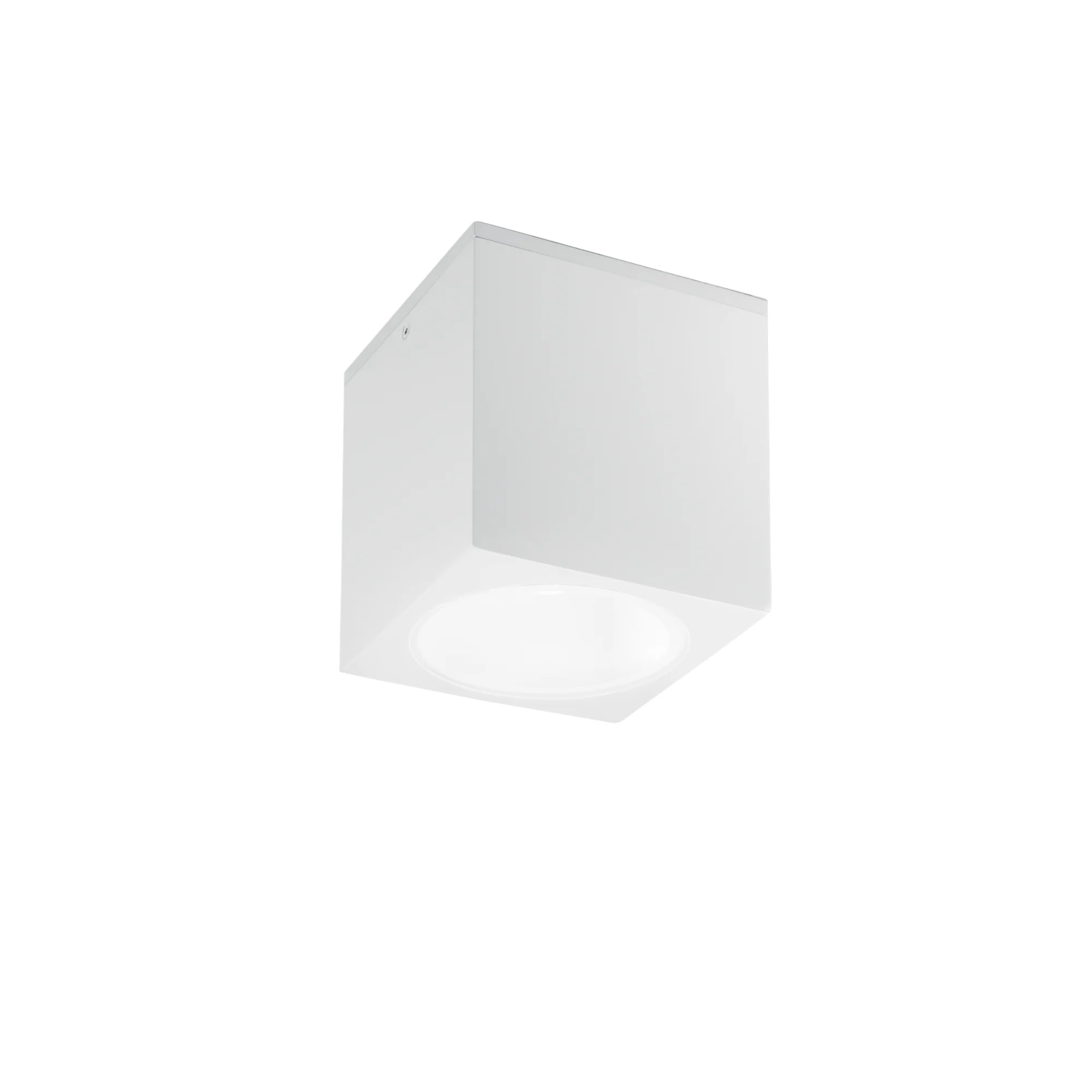 Intec LED plafonjera CITIZEN 1xE27 IP54 Aluminij Kvadratna Bijela