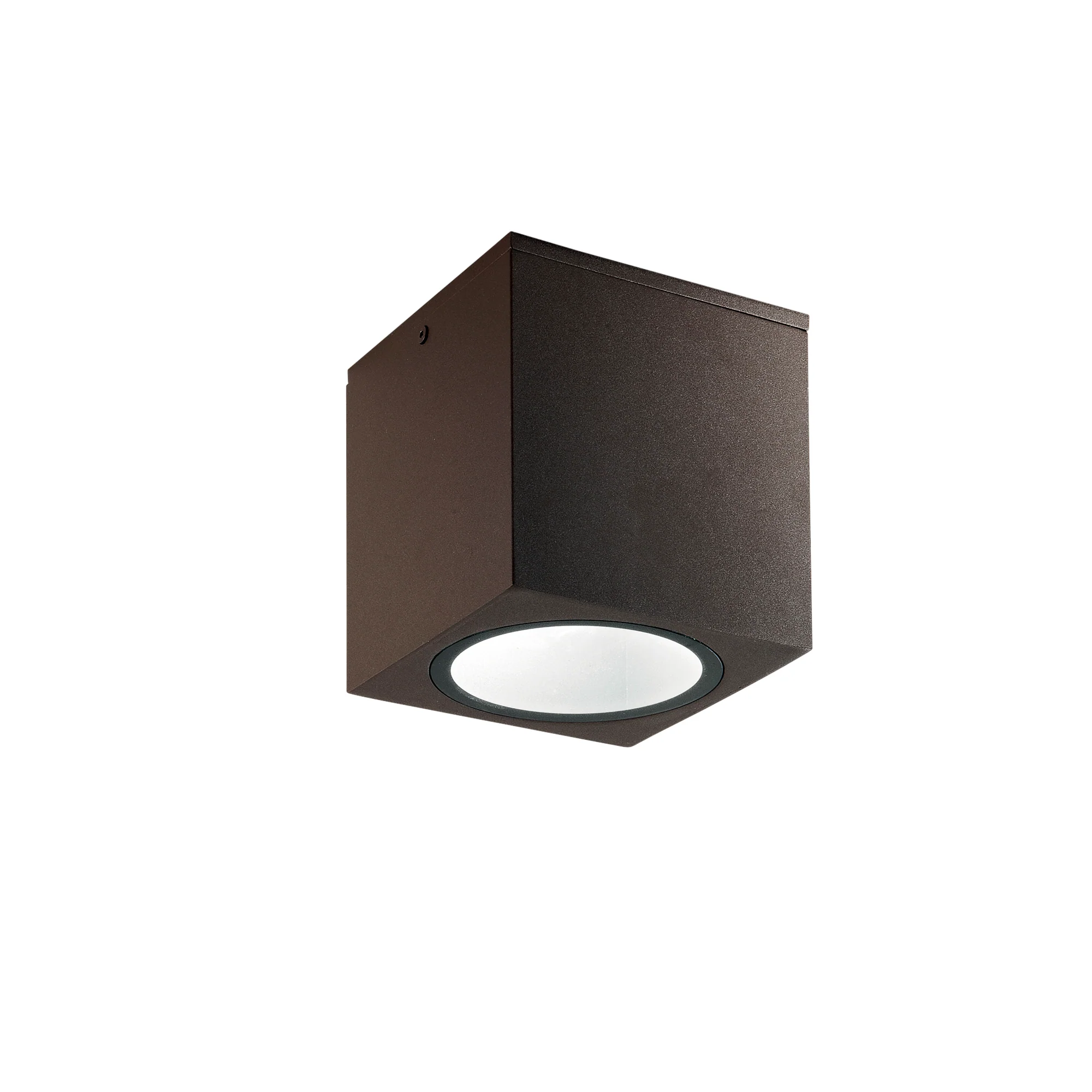 Intec LED plafonjera CITIZEN 1xE27 IP54 Aluminij Kvadratna Brončana