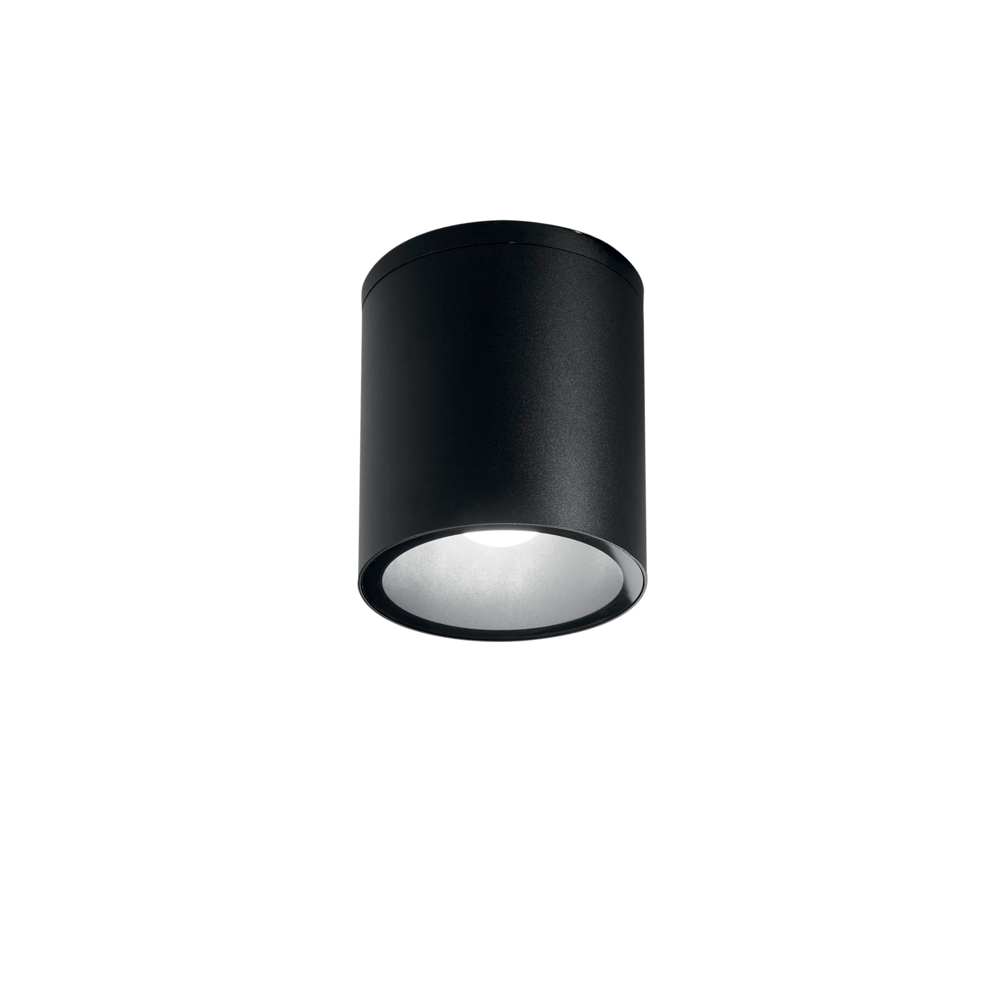 Intec LED plafonjera CITIZEN 1xE27 IP54 Aluminij Okrugla Crna