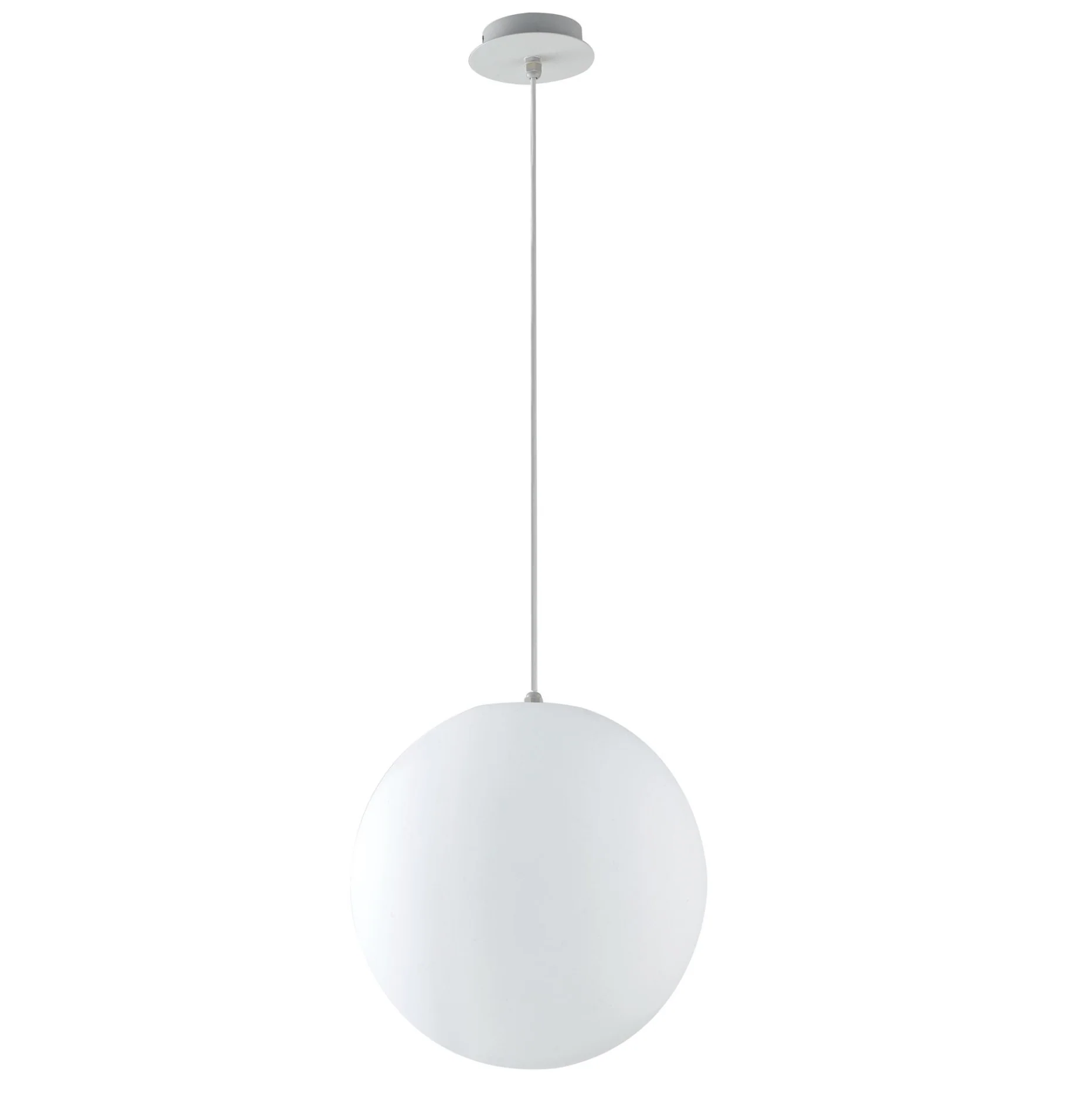 Intec Viseća vanjska lampa SFERA 1xE27 Ø300mm Polietilen Bijela