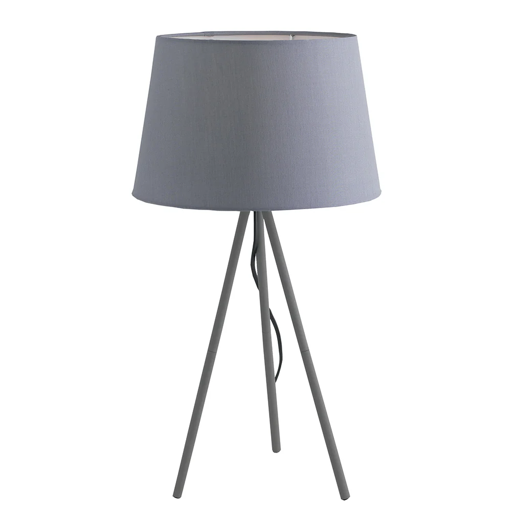 Luce Design Stolna lampa MARILYN 1xE27 Metal/Tekstil Siva