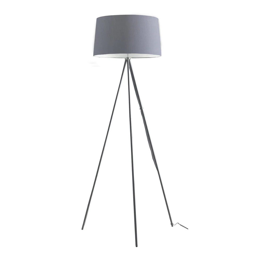 Luce Design Podna lampa MARILYN 1xE27 Metal/Tekstil Siva