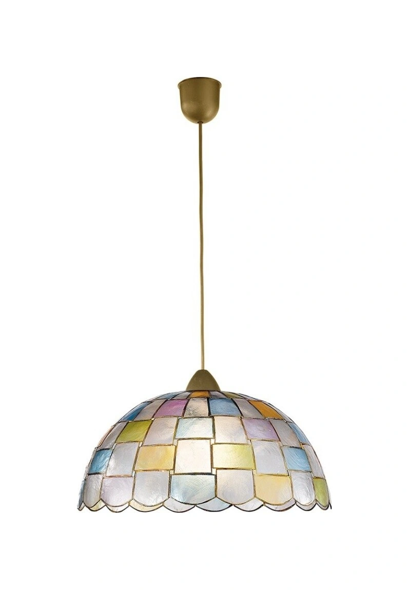 Luce Design Visilica 1xE27 Metal/Sedef/Plastika Zlato/(Tiffany)