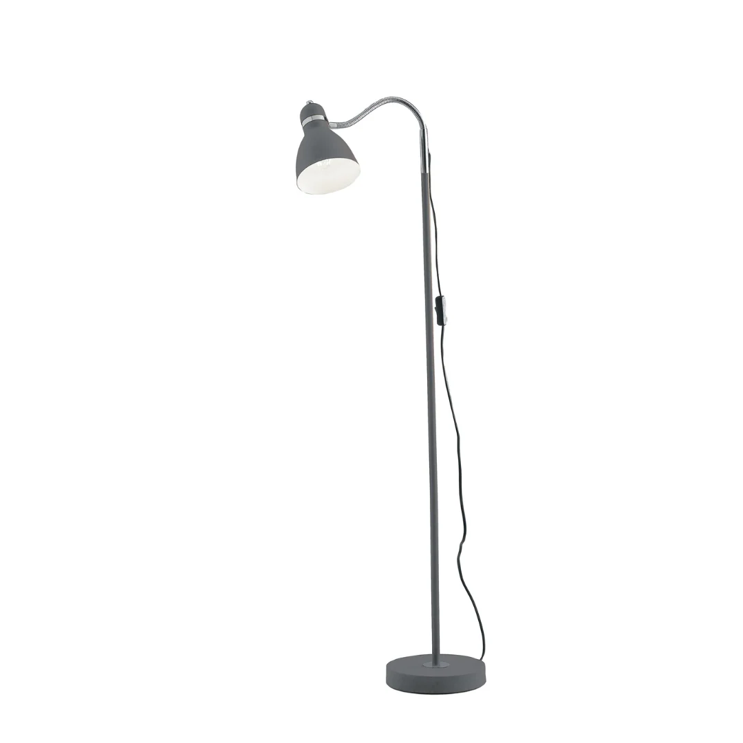 Luce Design Podna lampa PEOPLE 1xE27 Metal Siva