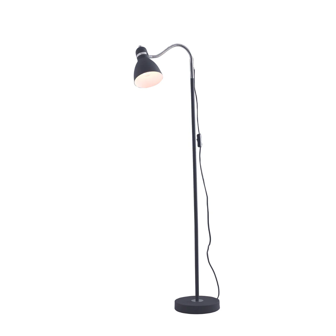 Luce Design Podna lampa PEOPLE 1xE27 Metal Crna