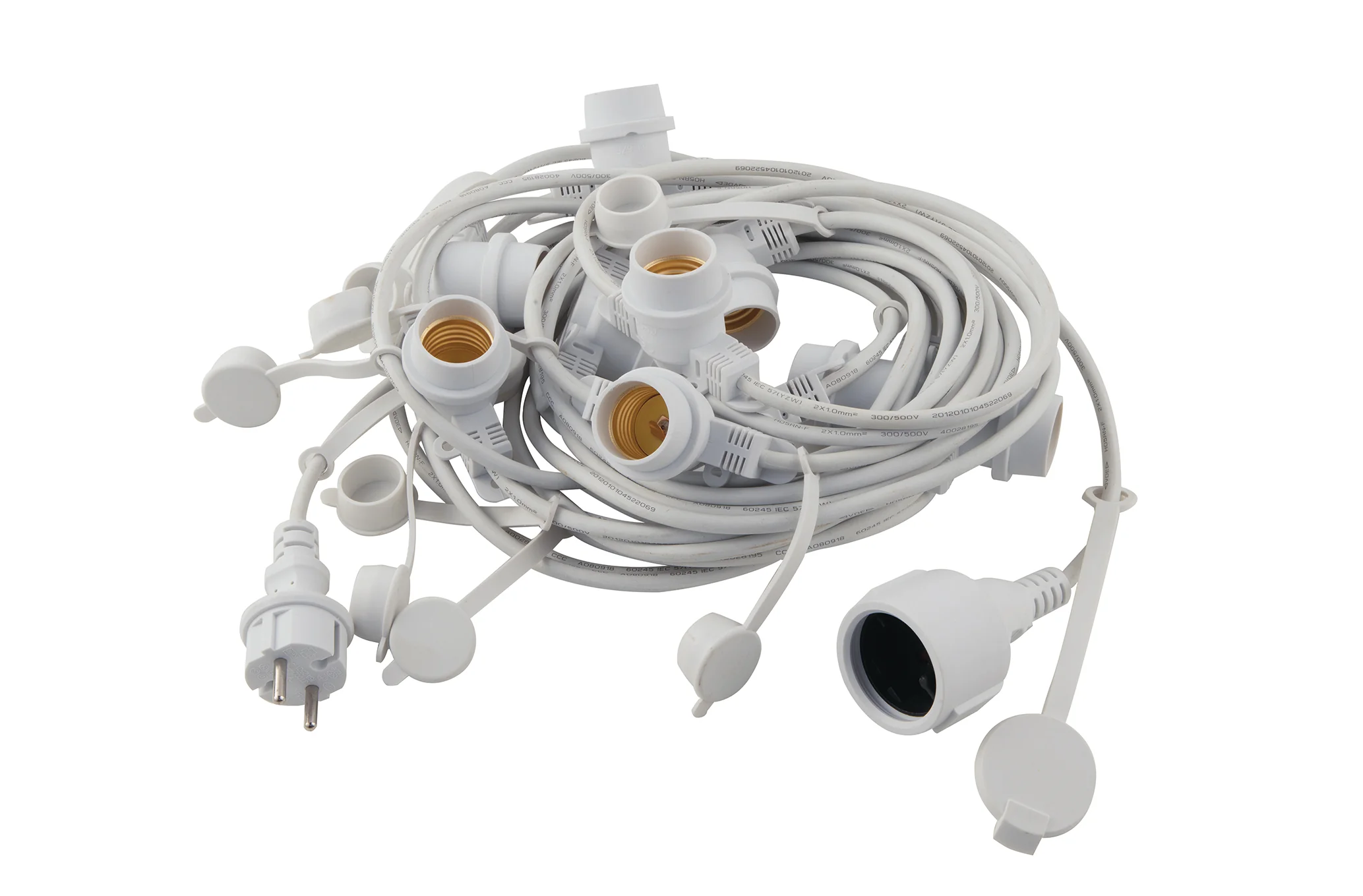 Intec Svjetlosna girlanda PICNIC 10xE27 MAX25W 10m PVC/Guma Bijela
