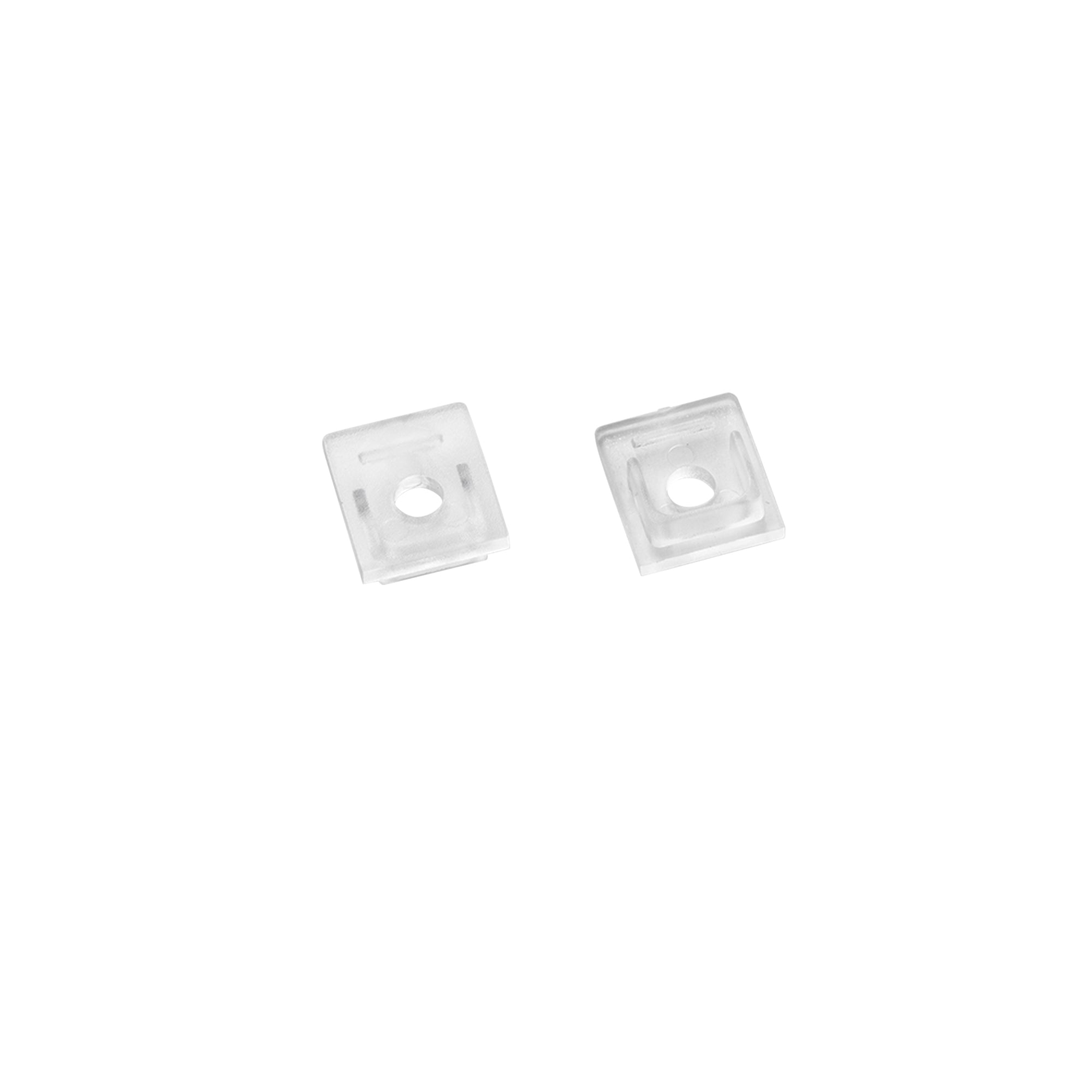 Intec Završne Kapice za Ugradbeni Aluminijski Profil za LED Trake Gorizia, Aluminij Srebrne (2 kom)