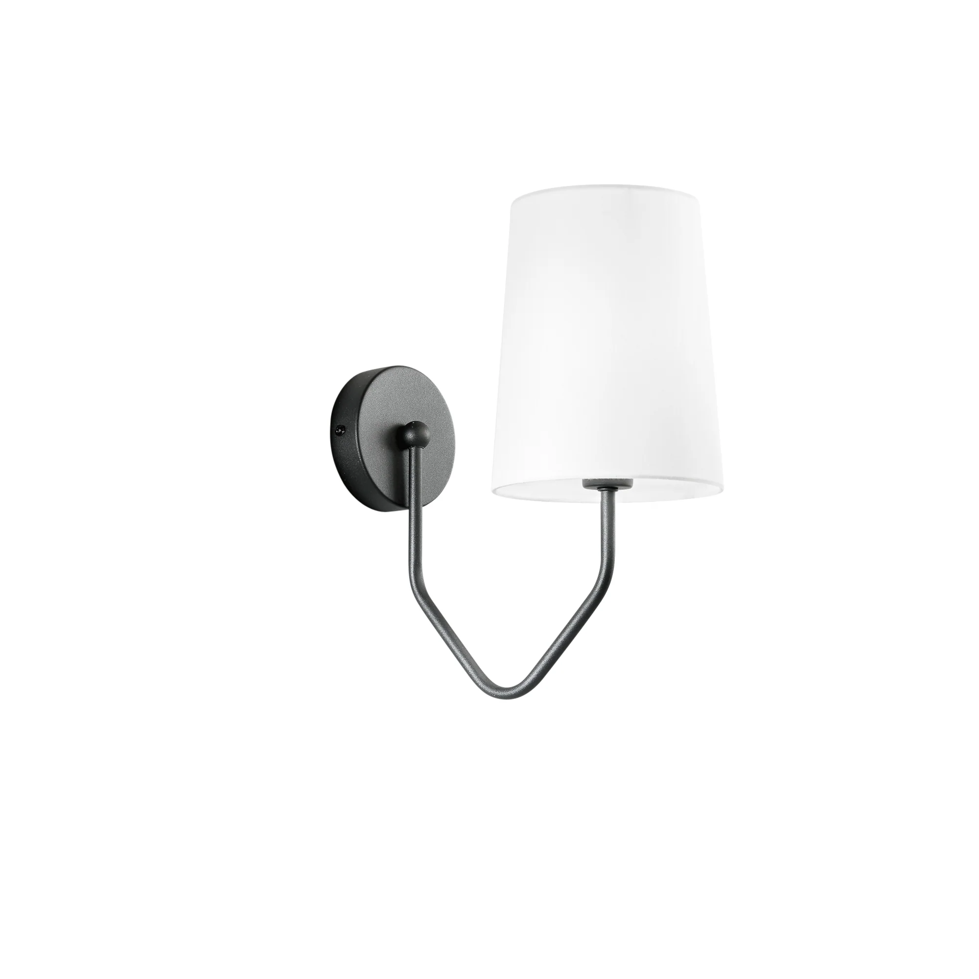 Luce Design Zidna lampa SALLY 1xE14 Metal/Tkanina Crna