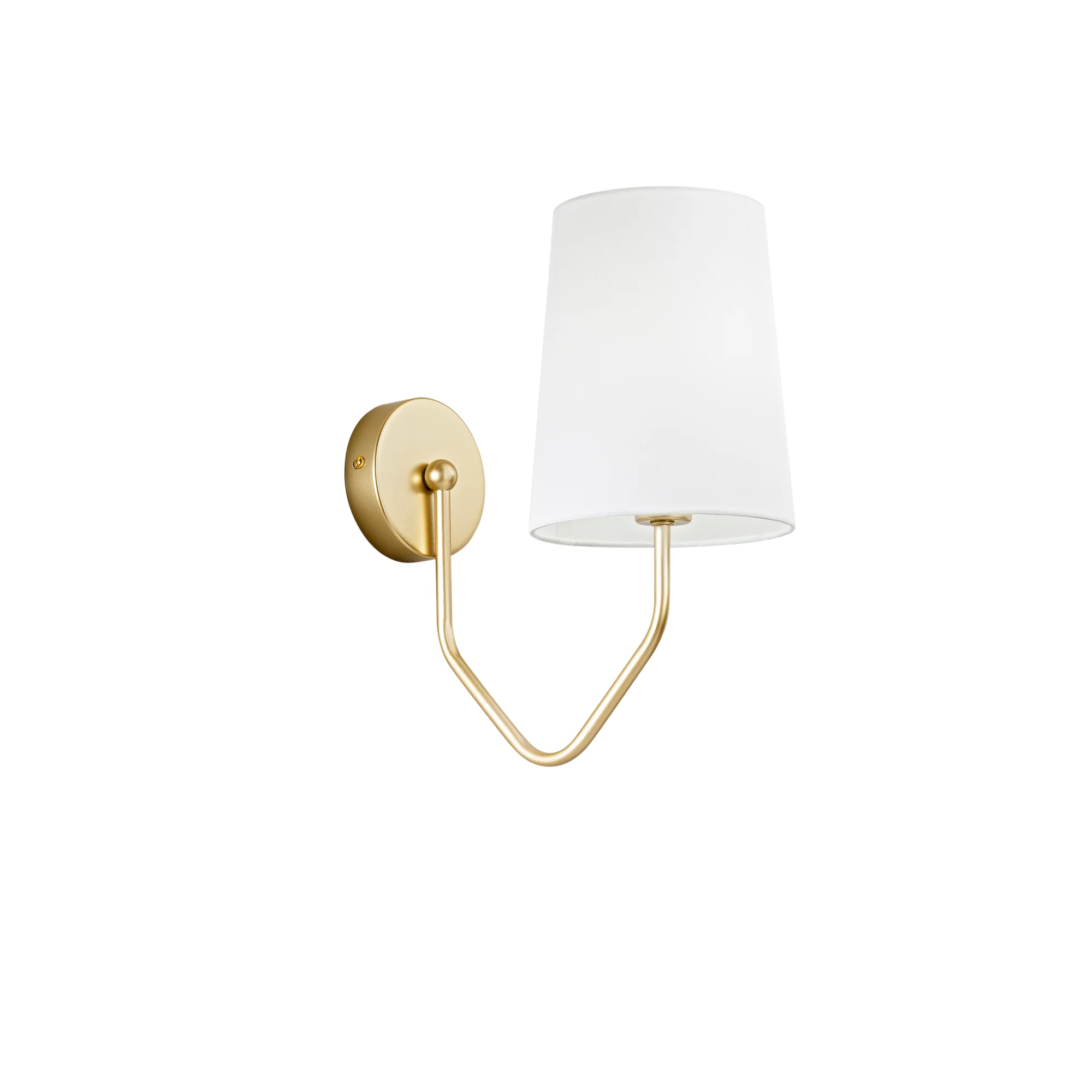 Luce Design Zidna lampa SALLY 1xE14 Metal/Tkanina Zlatna