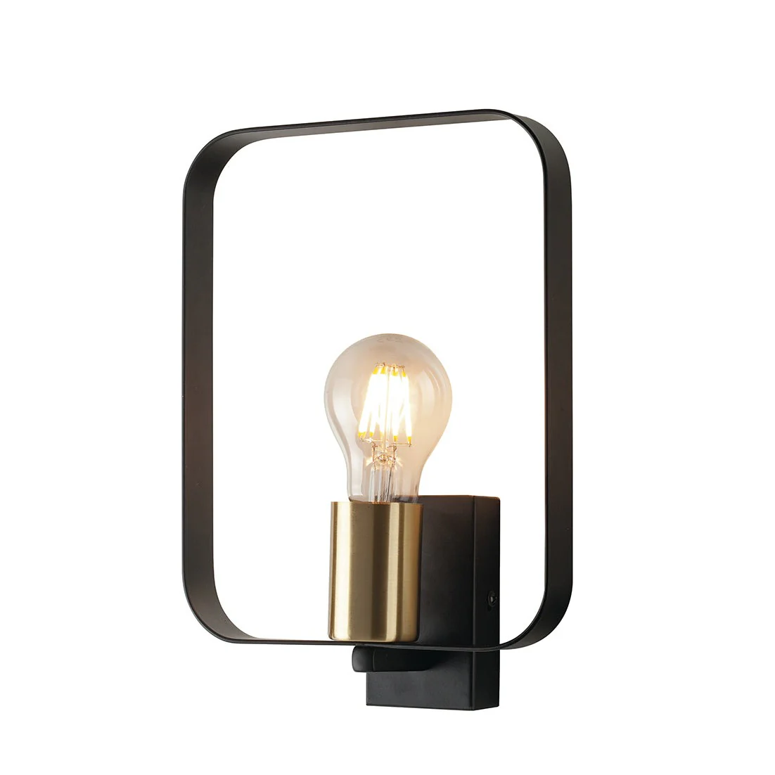 Luce Design Stropna lampa SMITH 1xE27 Metal Crna/Zlatna