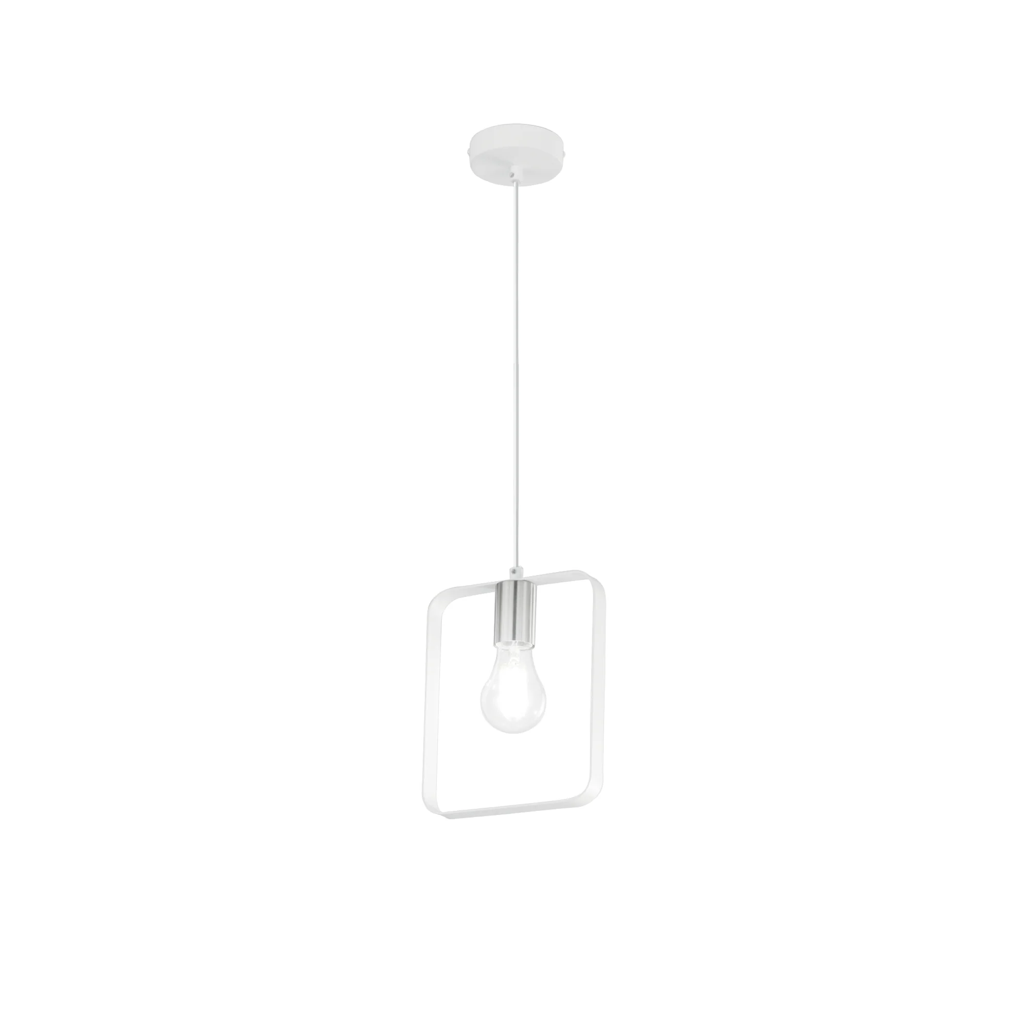 Luce Design Visilica SMITH 1xE27 Metal Bijela/Srebrna