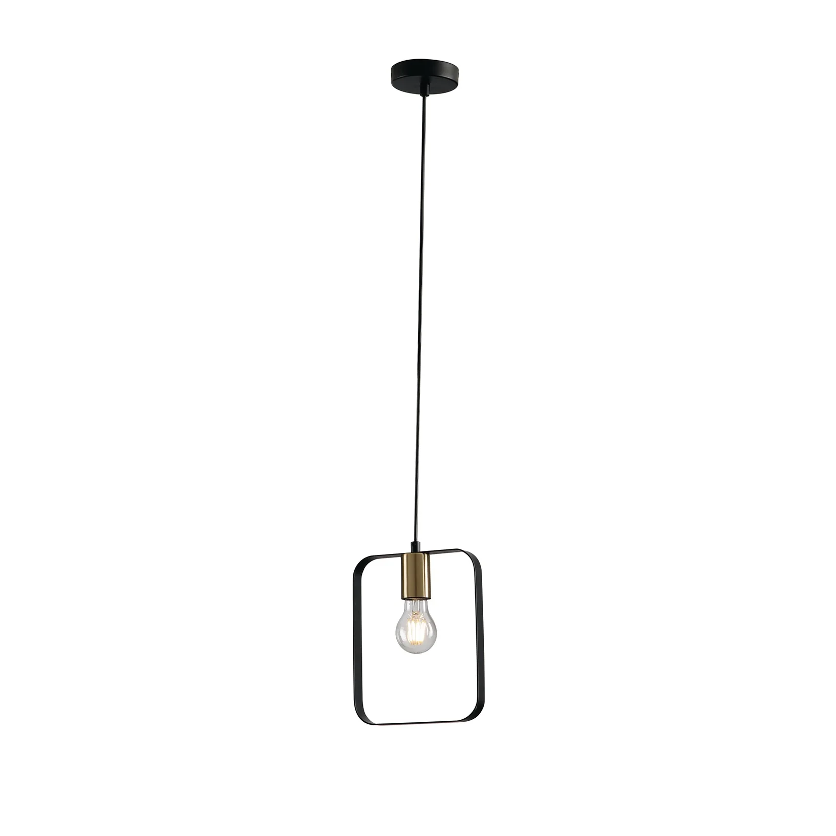 Luce Design Visilica SMITH 1xE27 Metal Crna/Zlatna