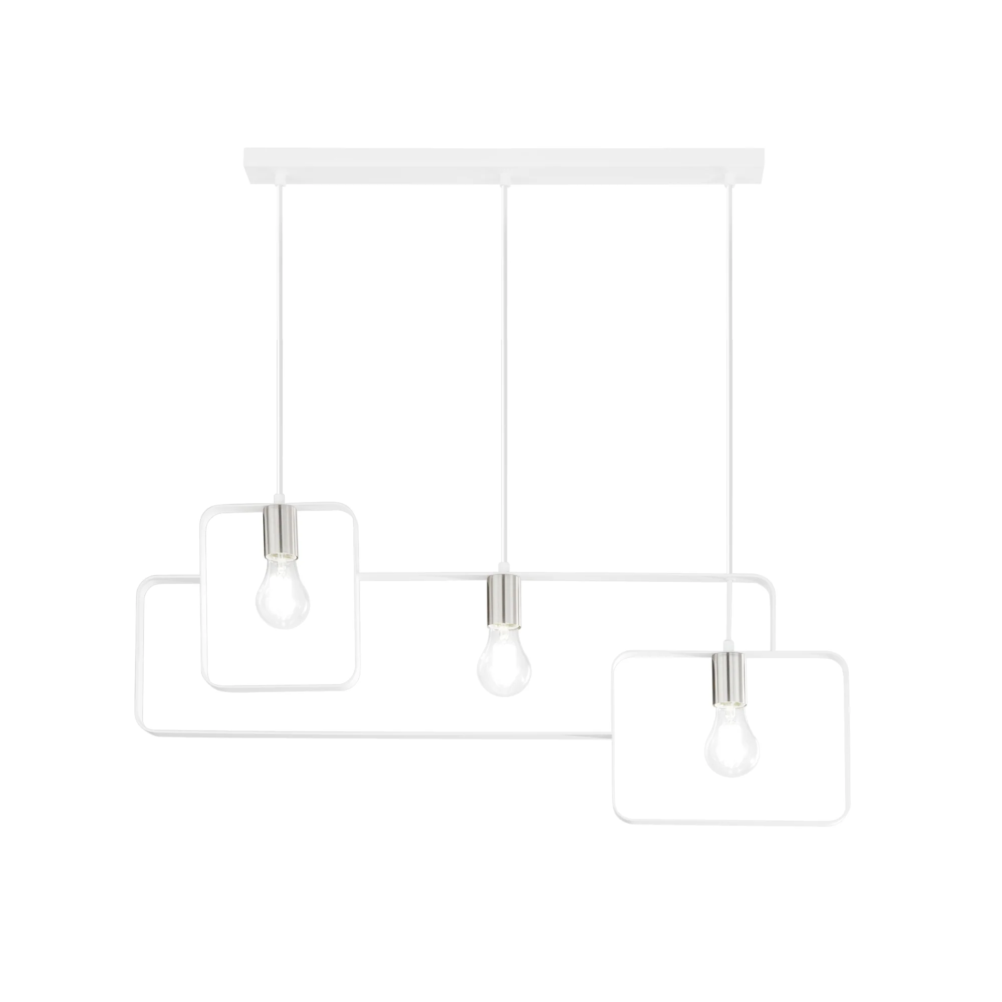 Luce Design Visilica SMITH 3xE27 Metal Bijela/Srebrna