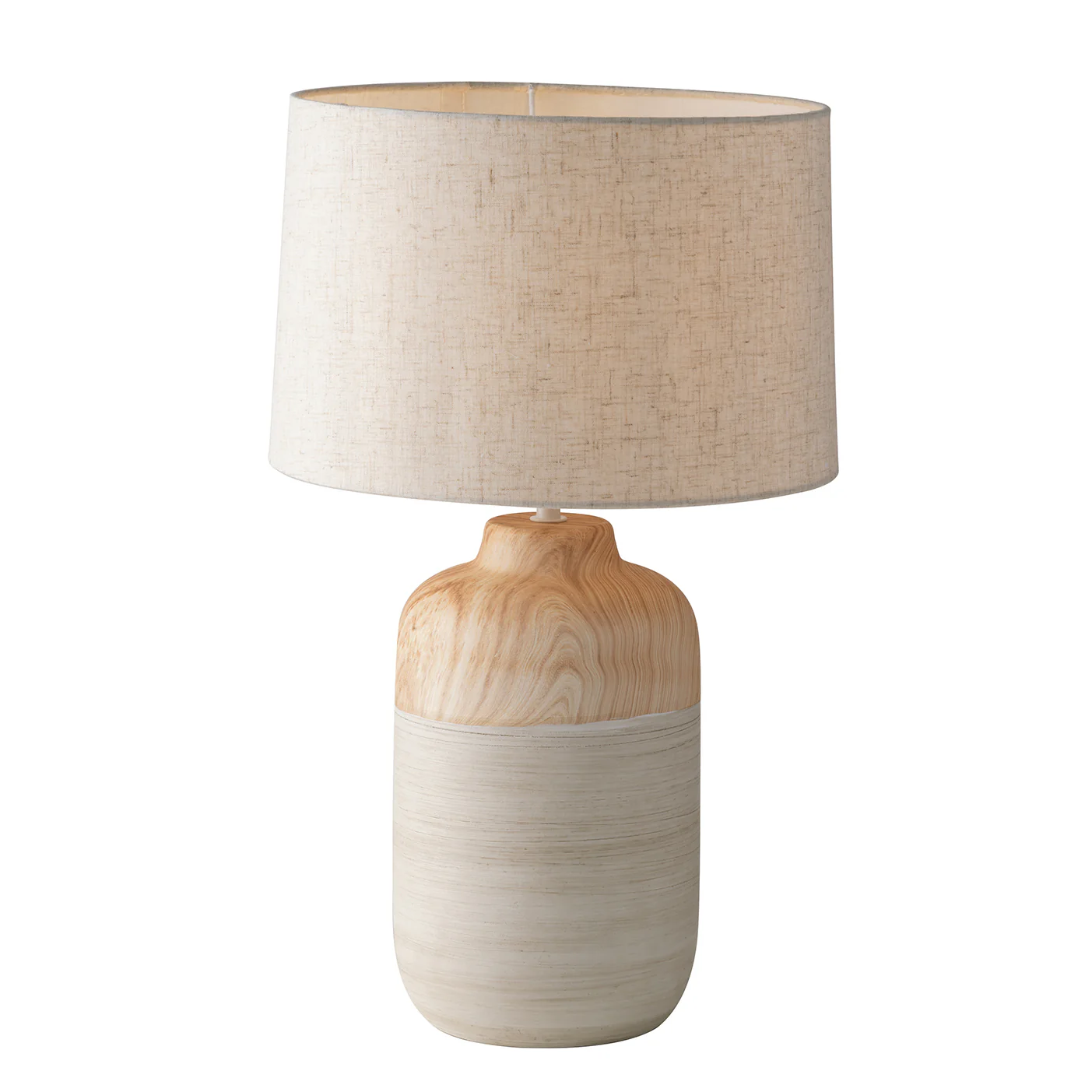Luce Design Stolna lampa WOODY 1xE27 Keramika/Tekstil 49 cm