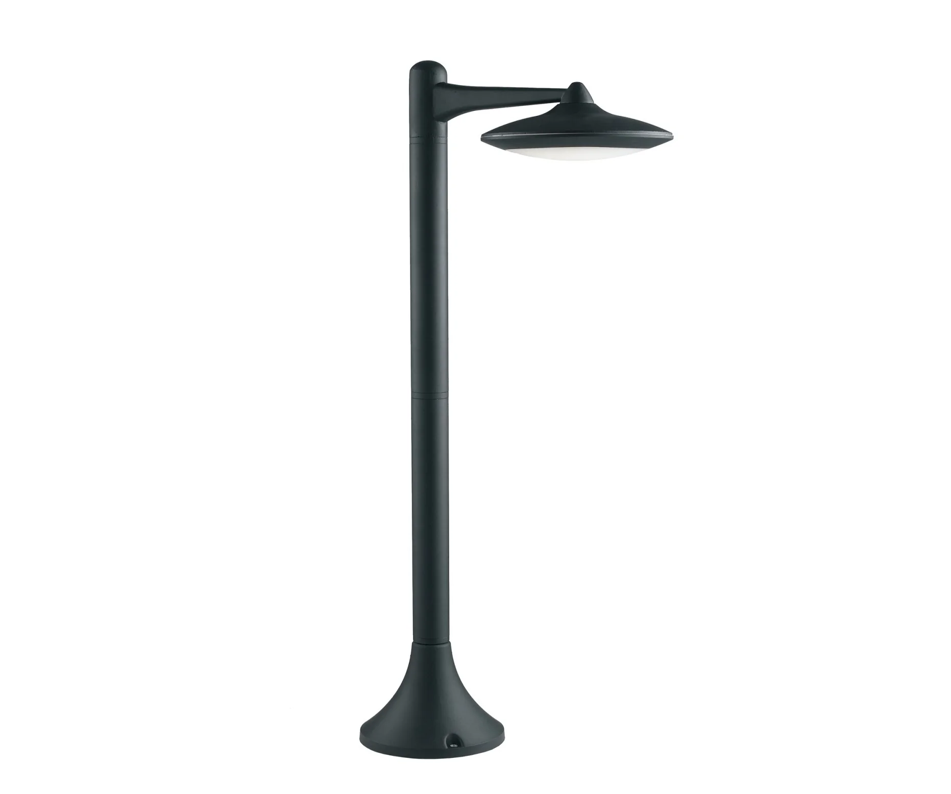 Intec Vanjska LED podna lampa ALYSON 12W IP44 4000K Aluminij Crna
