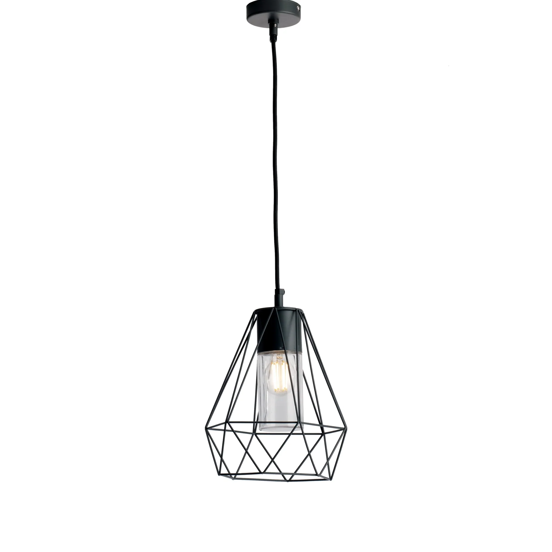 Intec Viseća vanjska lampa MANDALA 1xE27 Ø220mm Metal Antracit