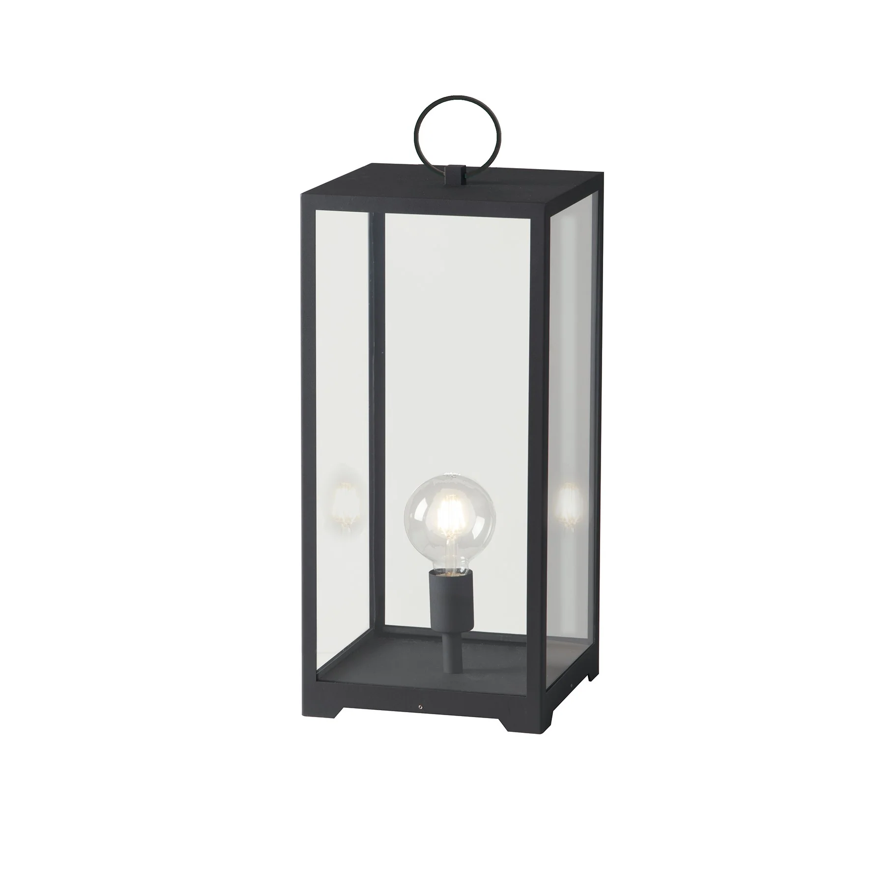 Intec Vanjska stolna lanterna MIRAGE 1xE27 Metal/Staklo Antracit