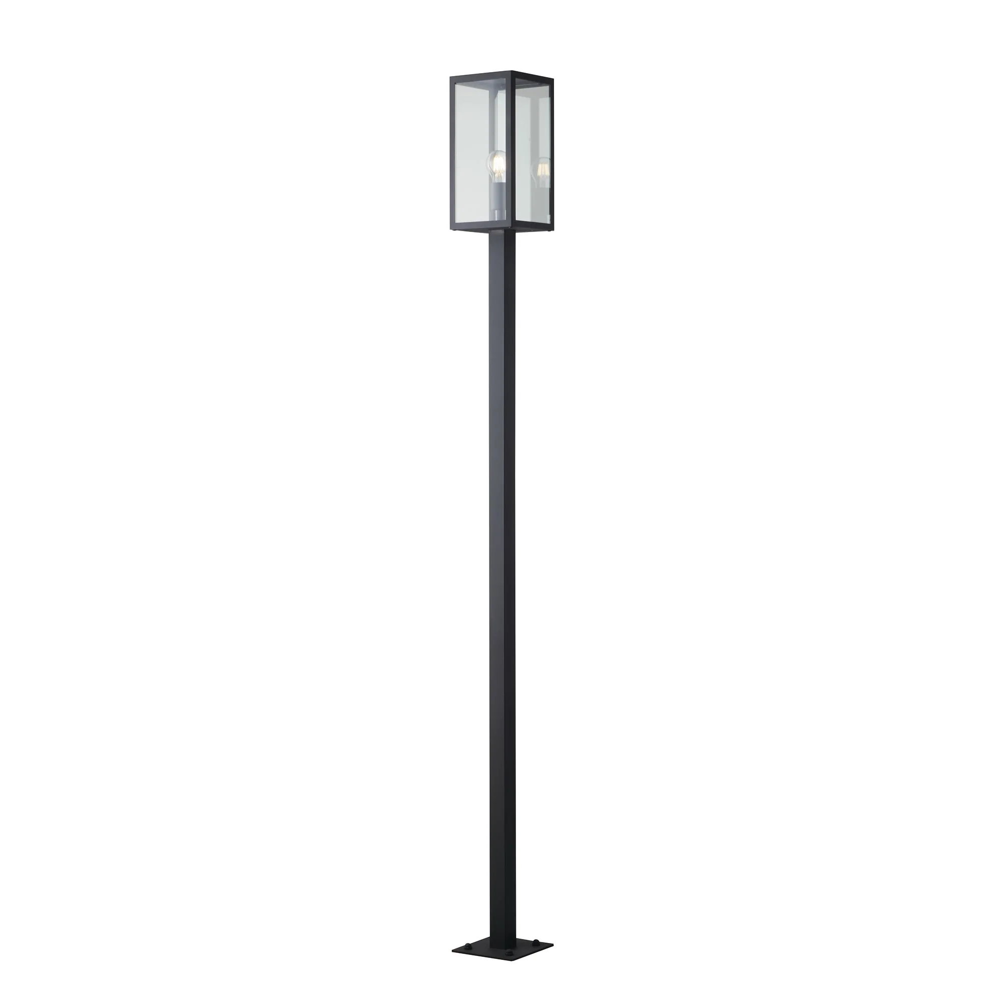 Intec Vanjska podna lanterna MIRAGE 1xE27 199.5cm Metal/Staklo Antracit