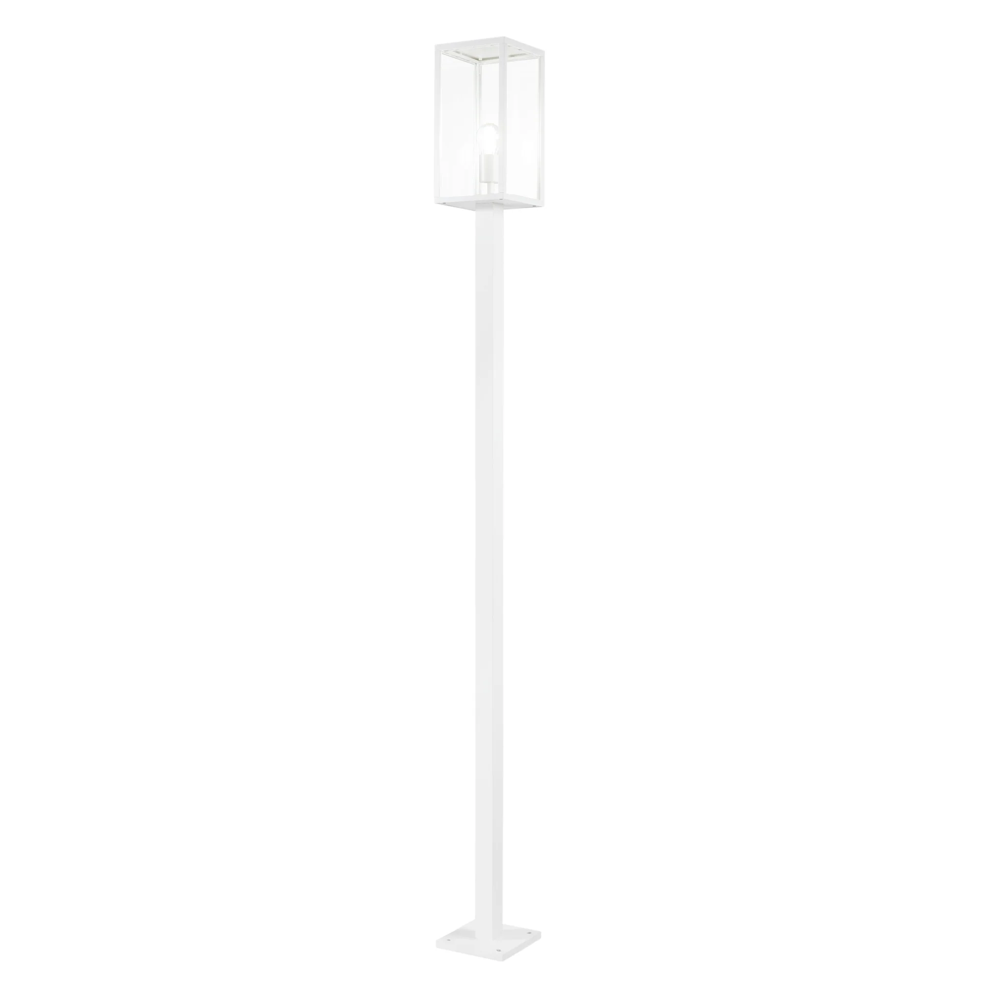 Intec Vanjska podna lanterna MIRAGE 1xE27 199.5cm Metal/Staklo Bijela