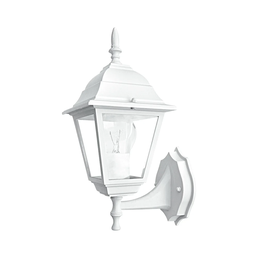 Intec Vanjska zidna lampa ROMA 1xE27 360mm Aluminij/Staklo Bijela