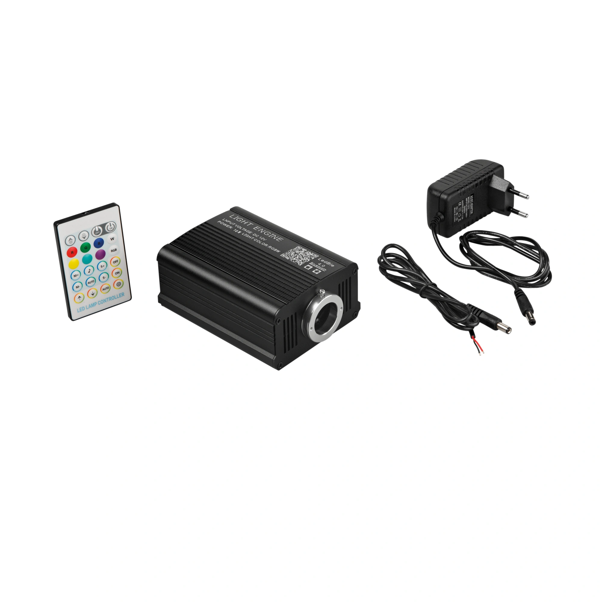 LED izvor svjetla za optička vlakna RGB + 4000K 16W DC12V + Adapter 220V Twinkle effekt