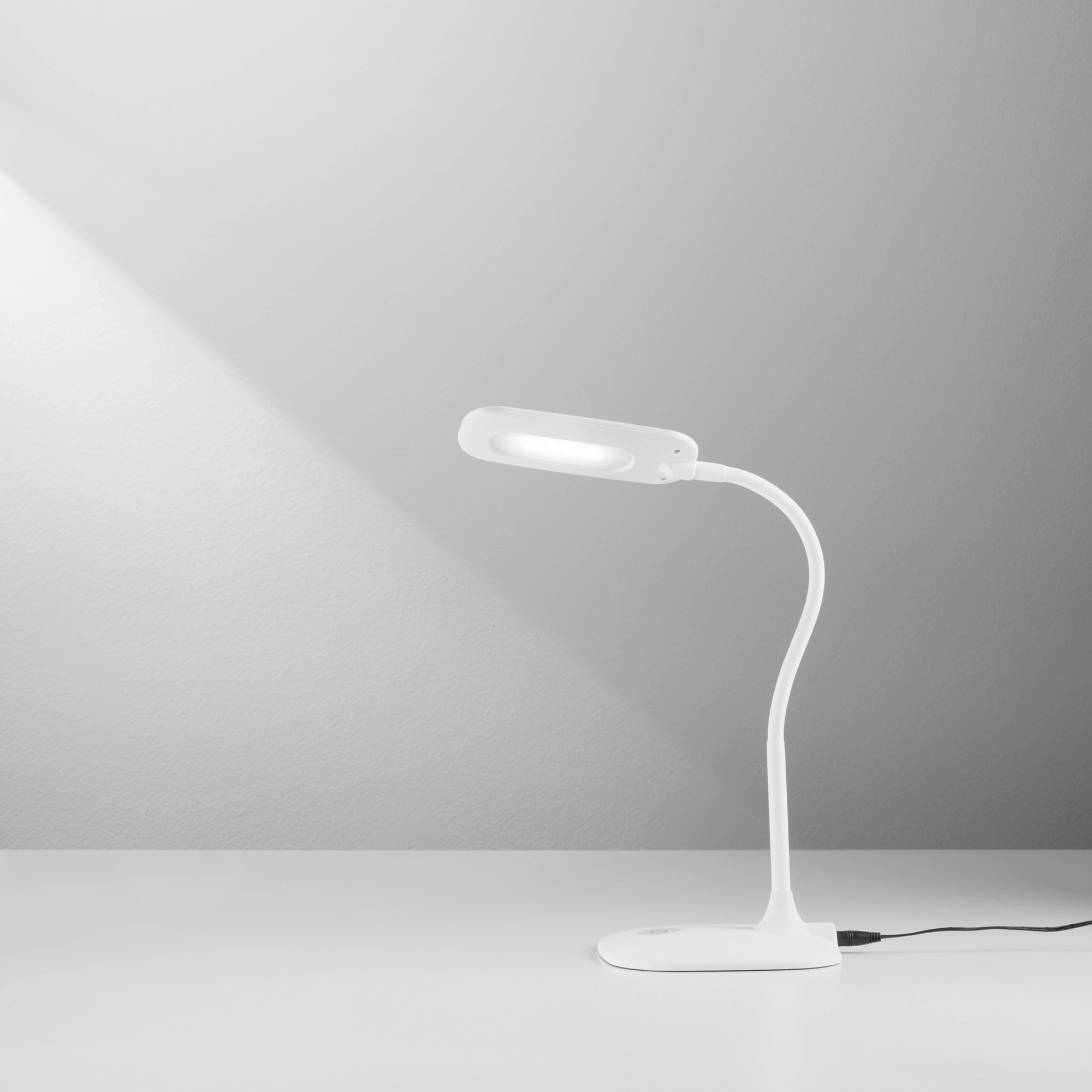 Luce Design LED stolna lampa DARWIN 4,8W Metal/Silikon Bijela