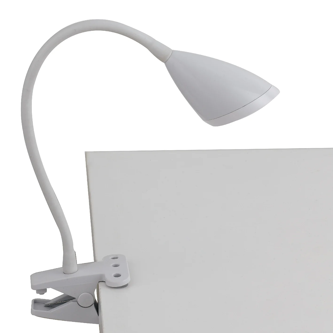 Luce Design LED stolna lampa s kvačicom HEGEL 3,7W 4000K Metal Bijela