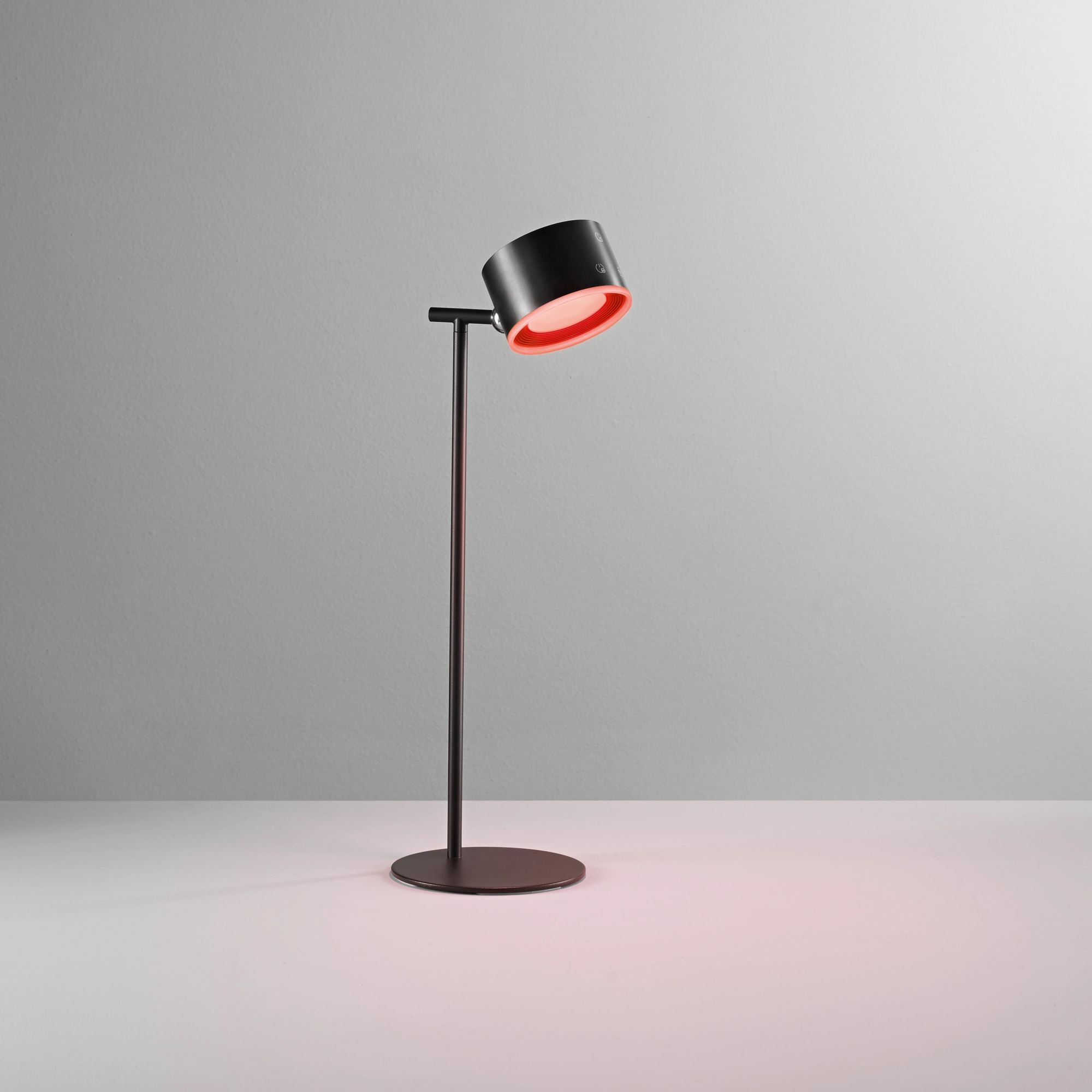 Luce Design LED stolna lampa na touch TESLA 4W CCT/RGB Metal Crna