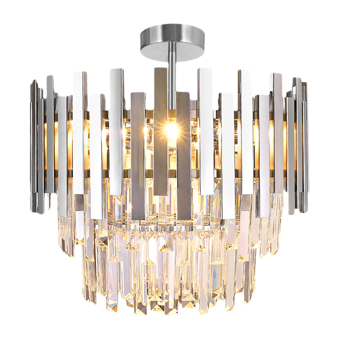 Milagro Luster, grlo 6xE14 Metal/Kristal Krom