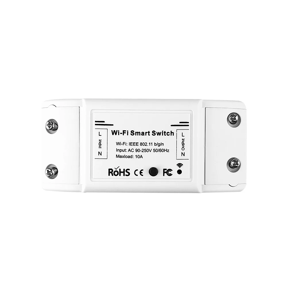 Pametni WiFi starter za upravljanje uređajima 2200 W/10A 2.4 GHz WiFi Plastika Bijeli