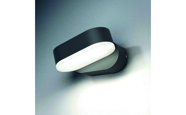 Optonica Zidna lampa 6W 3000K Aluminij Crna