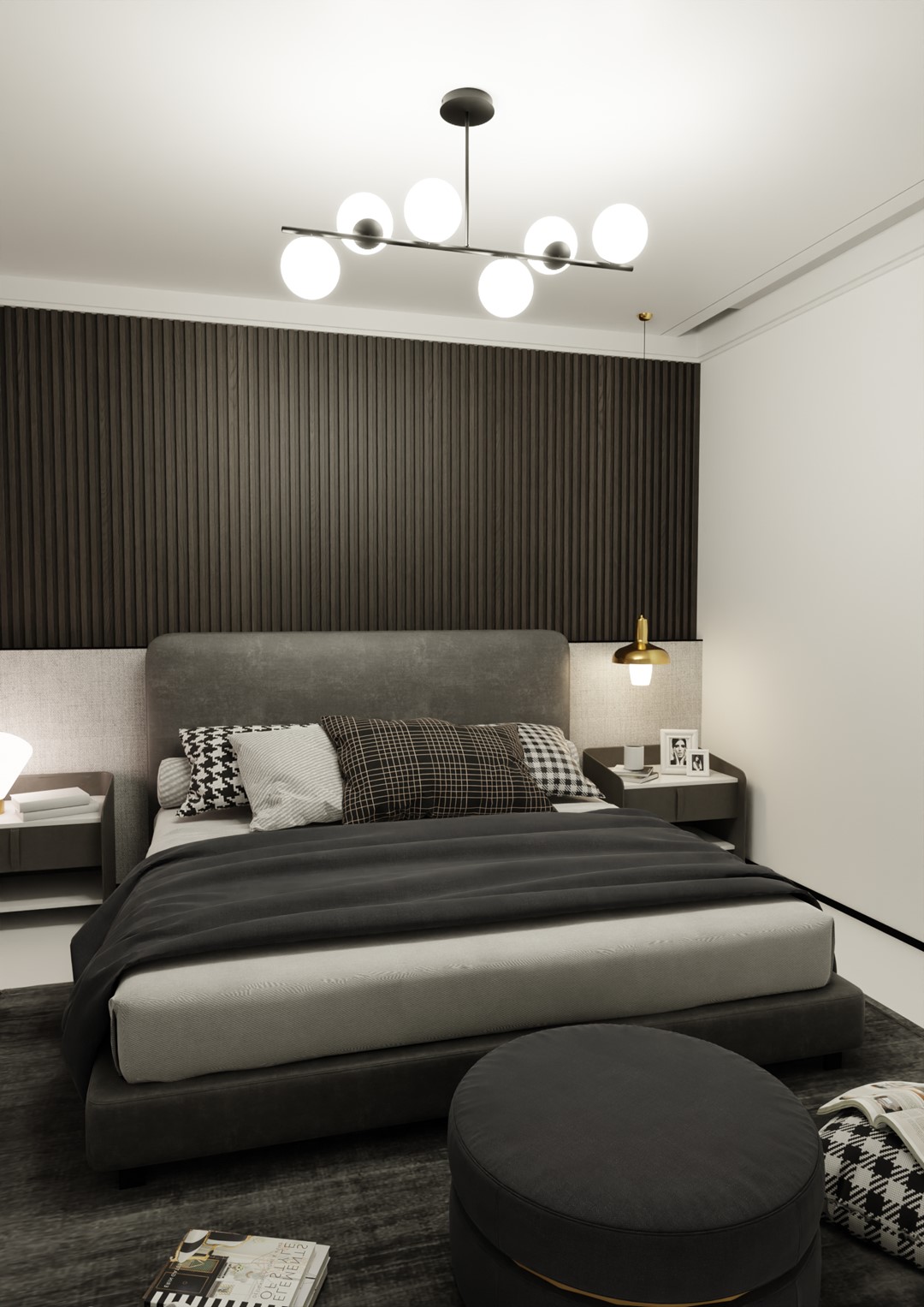 Emibig Stropna svjetiljka BIOR 230V 10W MAX LED E14 Čelik/ Staklo Crna